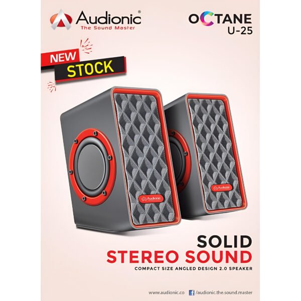 Audionic Octane U-25 - Mobile - Laptop - Portable USB Power - Speaker - Image 2